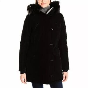 Nautica Hooded Faux-Fur-Trim  Coat